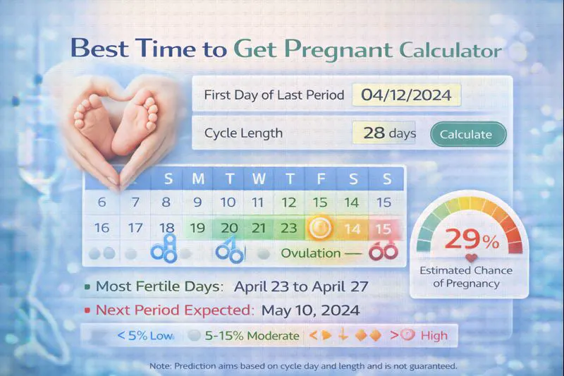 Best Time to Get Pregnant Calculator