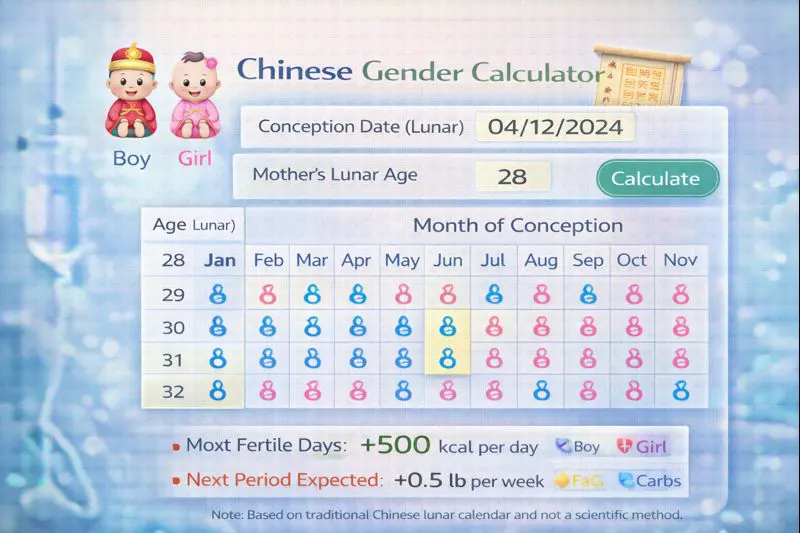 Chinese Gender Calculator
