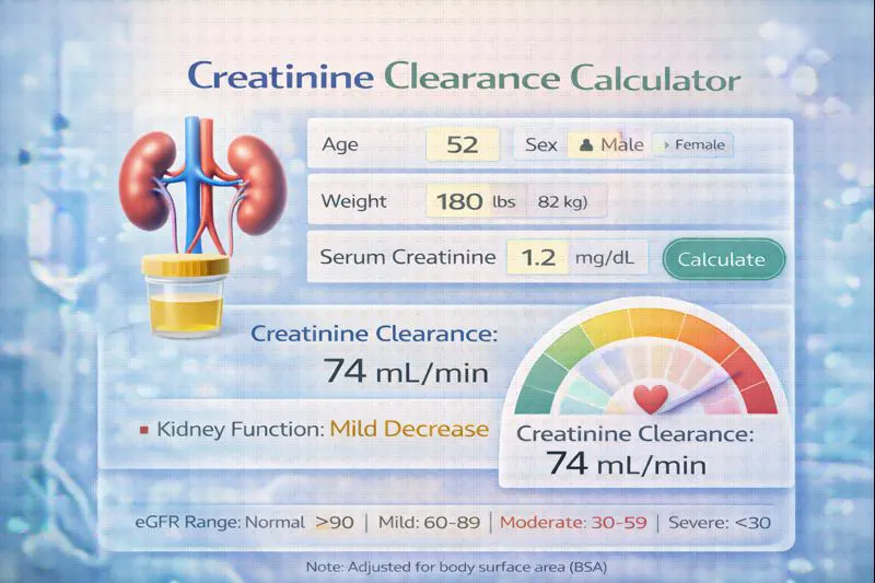 Creatinine Clearance Calculator