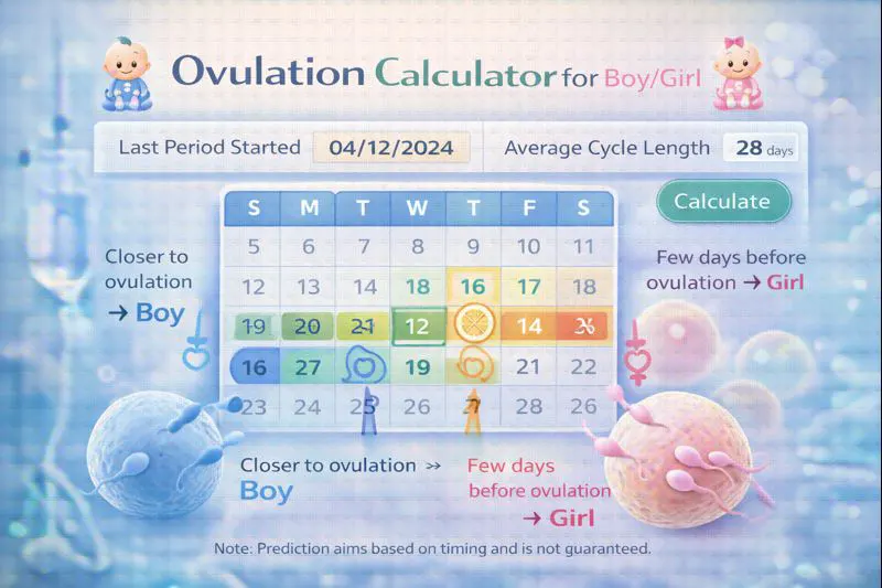 Ovulation Calculator for Boy-Girl