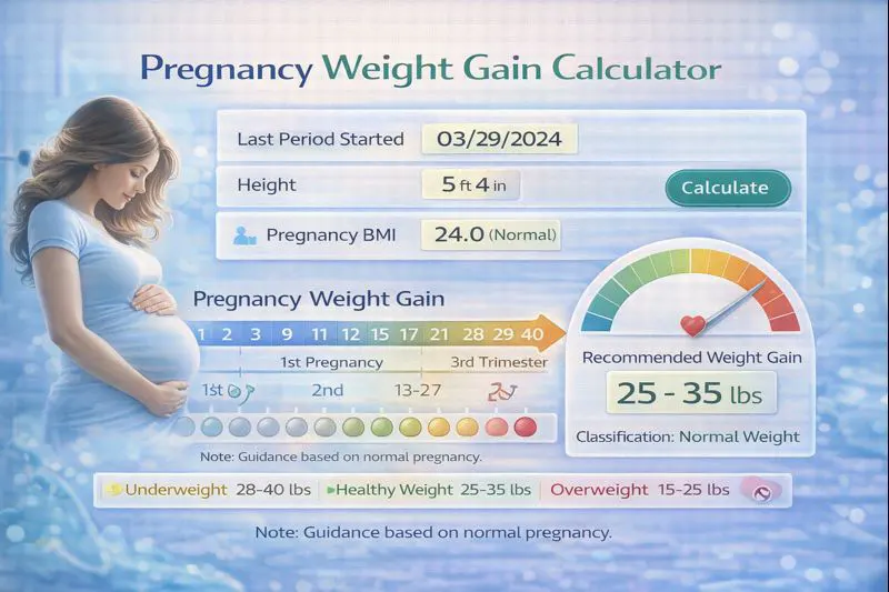 Pregnancy Weight Gain Calculator