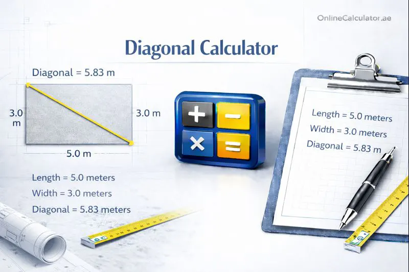 Diagonal Calculator