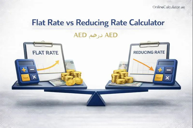 flat rate vs reducing rate calculator