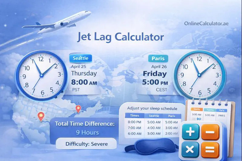 Jet Lag Calculator