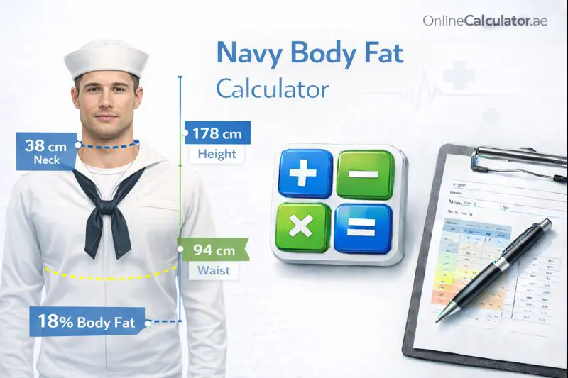 Navy Body Fat Calculator