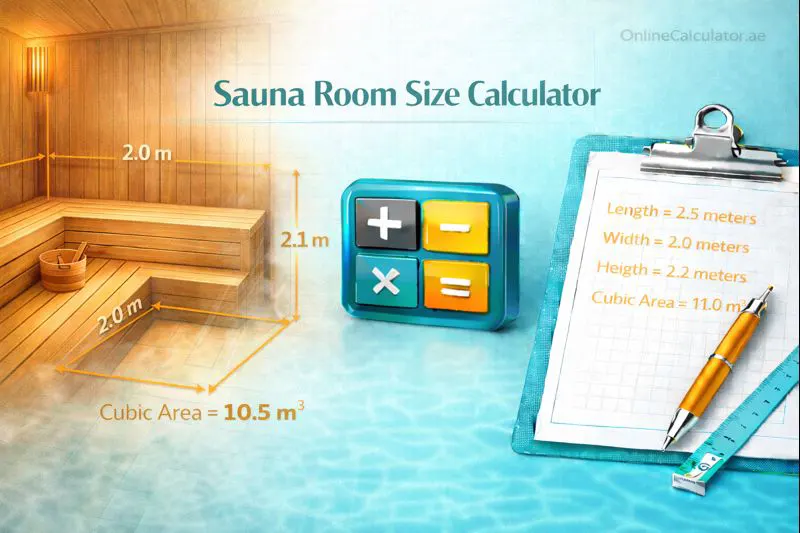 Sauna Room Size Calculator