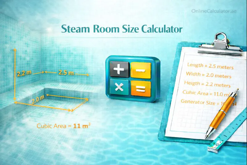 Steam Room Size Calculator