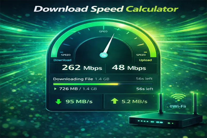 Download Speed Calculator – Estimate File Download Time