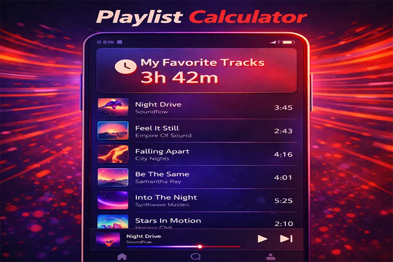 Playlist Calculator – Find Your Total Playlist Length Instantly
