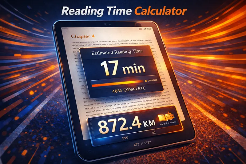 Reading Time Calculator – Estimate Any Text in Seconds